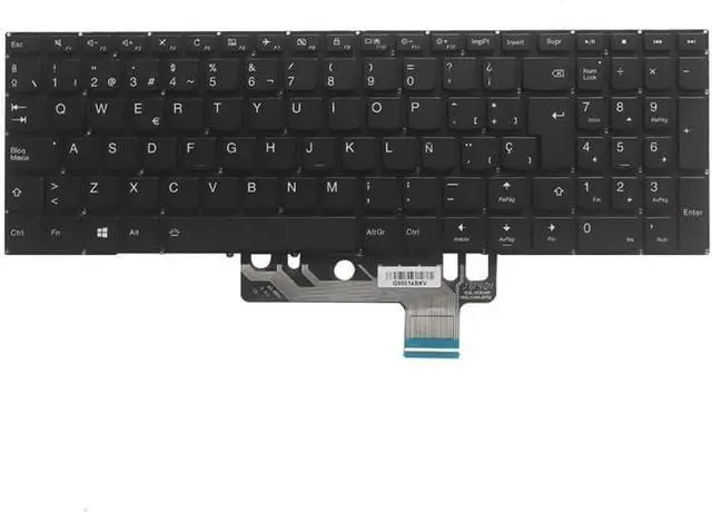 Alt view image 2 of 4 - OEM Spanish Backlit Laptop Keyboard for - Flex 4-1570 & Flex 4-1580 - Black Replacement Keyboard Accessories