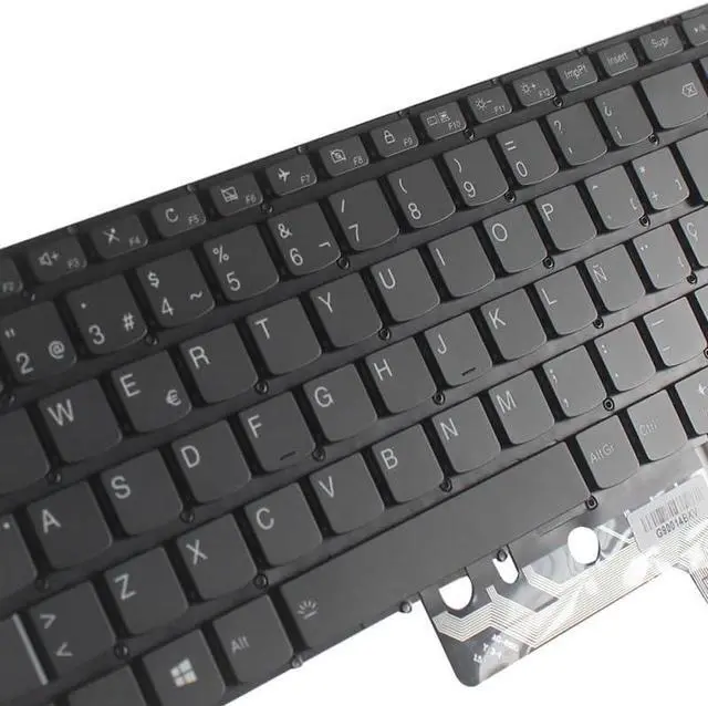 Alt view image 4 of 4 - OEM Spanish Backlit Laptop Keyboard for - Flex 4-1570 & Flex 4-1580 - Black Replacement Keyboard Accessories