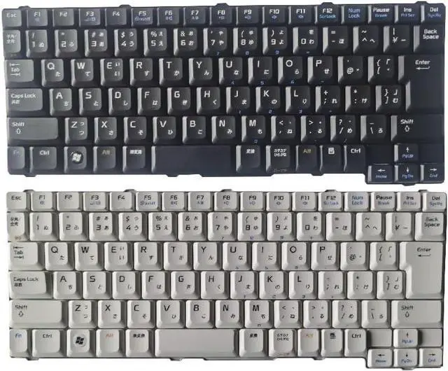Alt view image 2 of 5 - OEM Japanese JP Laptop Keyboard for NEC LL770 - PK130460700, HMB4301LCC11, PK130460500, HMB4301LCD11 - Black/White Color Accessories(White)