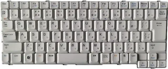 Alt view image 4 of 5 - OEM Japanese JP Laptop Keyboard for NEC LL770 - PK130460700, HMB4301LCC11, PK130460500, HMB4301LCD11 - Black/White Color Accessories(White)