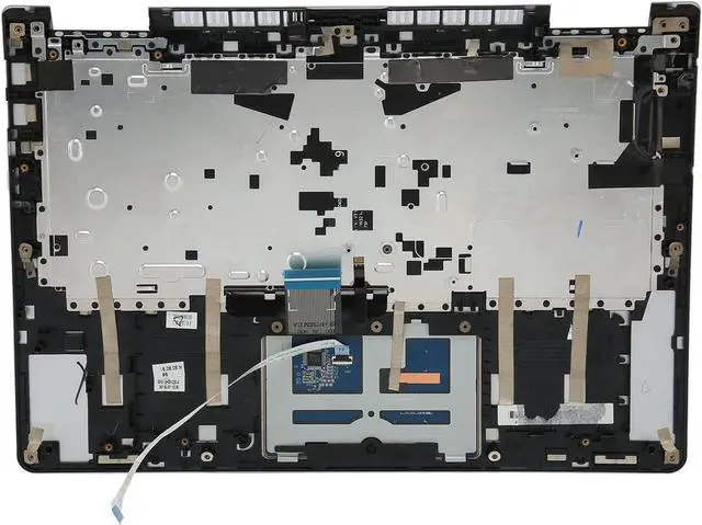 Alt view image 3 of 7 - Laptop Palmrest Keyboard, Silver Case with Black Keys, Backlit Quick Response for Yoga 710 14, 710 14ISK, 710 14IKB, Sturdy Metal Material, Excellent Typing Experience