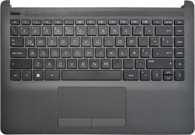 Main image of Laptop Latin Keyboard Compatible for HP TPN-I130 TPN-I135 340 G5 14-CF0051OD 14-CF0052OD 14-CF1020OD 14-CF1051OD No Backlit with TouchPad Palmrest Upper Cover Case (Gray)