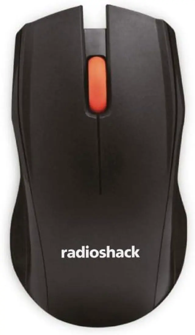 Main image of RadioShack Wired Mouse Black with Red Details