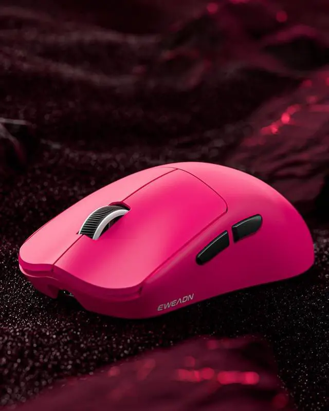 Main image of EWEADN X23Pro Wireless Gaming Mouse, 2.4G/BT5.0/USB-C Esports Gaming Mouse, 49g Lightweight Mouse Gaming, 12000 DPI Wireless Mouse with 6 Programmable Buttons,For Laptop/PC/Mac, Raspberry Pink