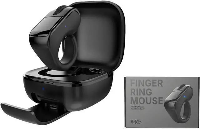 Main image of AirKlc Finger Ring Mouse, Bluetooth Touchpad, Cursor Control, Video Scroll, Compatible with PC, Laptop, Mobile, Tablet