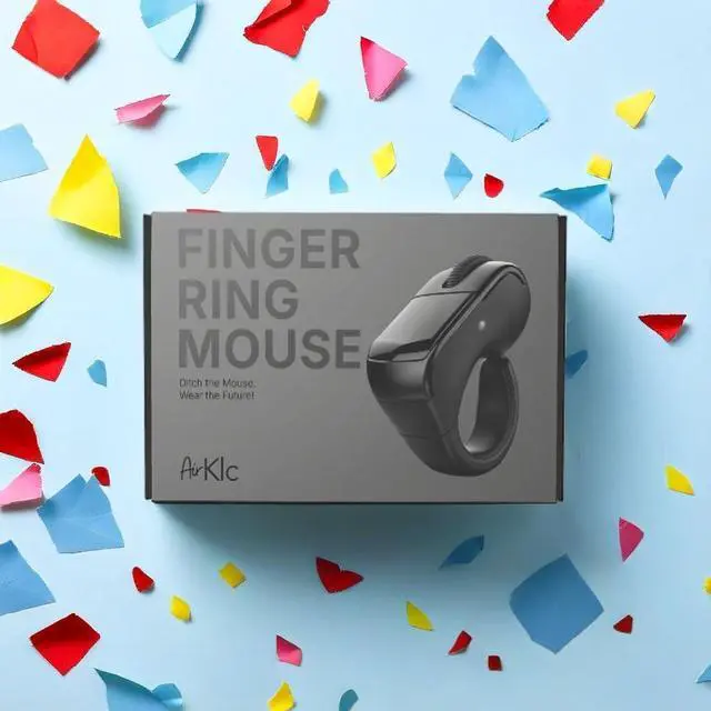 Alt view image 3 of 7 - AirKlc Finger Ring Mouse, Bluetooth Touchpad, Cursor Control, Video Scroll, Compatible with PC, Laptop, Mobile, Tablet