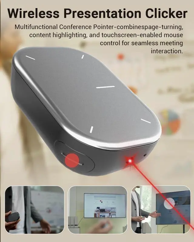Alt view image 3 of 7 - Cheerdots2 Recording Touchpad Bluetooth Mouse, Presentation Mode, Magnetic Detachable Design, Smart Software Control, Portable for Meetings & Work, Intelligent Audio Recording & Saving(Voice Record)