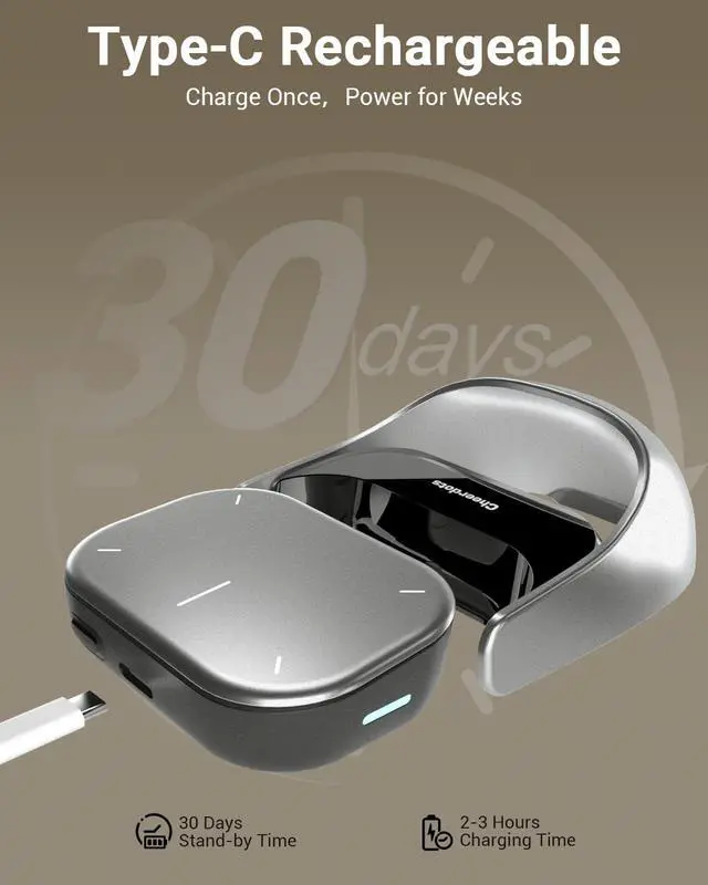 Alt view image 5 of 7 - Cheerdots2 Recording Touchpad Bluetooth Mouse, Presentation Mode, Magnetic Detachable Design, Smart Software Control, Portable for Meetings & Work, Intelligent Audio Recording & Saving(Voice Record)