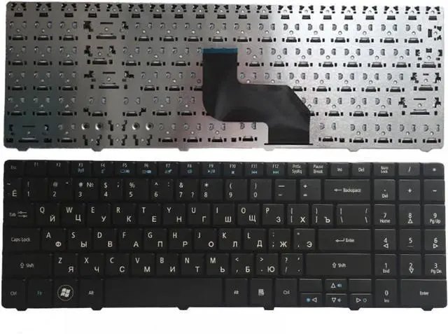 Main image of Russian Keyboard Compatible with Akoya E6228 E6215 E6221 E6227 E6234 E7222 P7816 P6631 P6633 E6816 P6634 P7815 Compatible Laptop Replacement