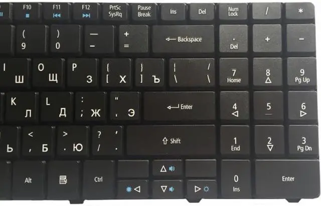 Alt view image 4 of 5 - Russian Keyboard Compatible with Akoya E6228 E6215 E6221 E6227 E6234 E7222 P7816 P6631 P6633 E6816 P6634 P7815 Compatible Laptop Replacement