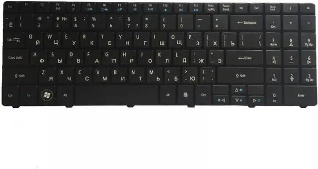 Alt view image 5 of 5 - Russian Keyboard Compatible with Akoya E6228 E6215 E6221 E6227 E6234 E7222 P7816 P6631 P6633 E6816 P6634 P7815 Compatible Laptop Replacement