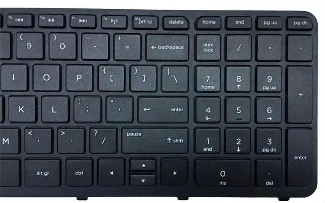 Alt view image 4 of 5 - US Laptop Keyboard Compatible with Models 350 G1 350 G2 355 G2 752928-001 758027-001 6037b0095501 SG-59840-XUA with Frame