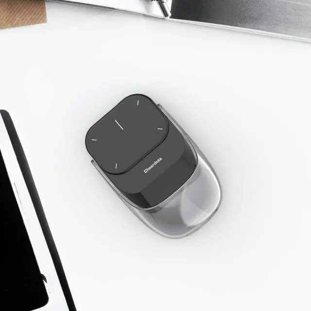 Alt view image 6 of 7 - Cheerdots2 Bluetooth Detachable Air Mouse Touchpad Mouse with Voice Recording, Presentation Clicker Wireless Presenter Presentation Remote with Laser Pointer for Mac, Windows (Basic, Black)
