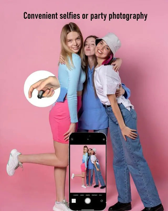 Alt view image 5 of 7 - TikTok Scrolling Ring with Touchpad, Finger Silent Air Mouse, Remote Control for TikTok/YouTube Shorts/Instagram Reels, Bluetooth Page Turner for iPad/Kindle App/iPhone/Android/PC (Black)