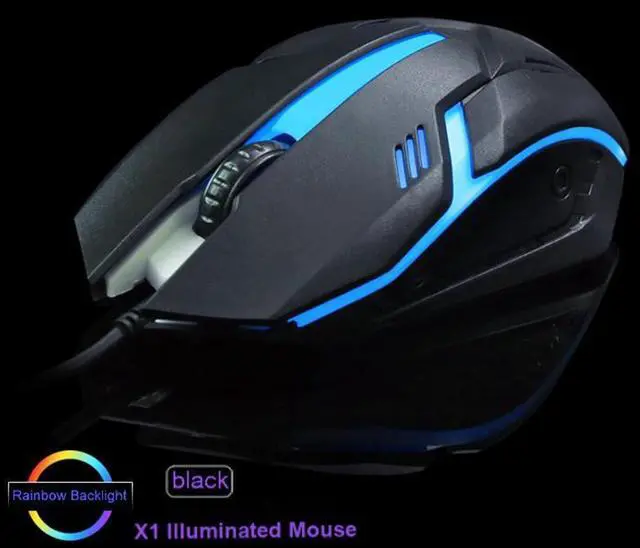 Alt view image 6 of 7 - Corded Illuminated Mouse Not only is it The Best Tool for Precise Control, it is Also a Small Helper in Your Life (Black) (NTYDE4)