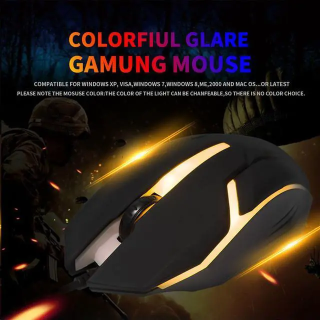Alt view image 5 of 7 - Corded Illuminated Mouse Not only is it The Best Tool for Precise Control, it is Also a Small Helper in Your Life (Black) (NTYDE4)