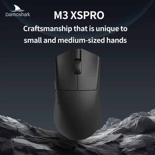 Alt view image 2 of 7 - Darmoshark M3XSPRO Mini Wireless Gaming Mouse,Tri-Mode 8K/USB-C/Bluetooth,Up to 30000DPI,PAW3950 Optical Sensor Lightweight 45g,5 programmable Button,Computer Mouse for Laptop,PC,Mac-B