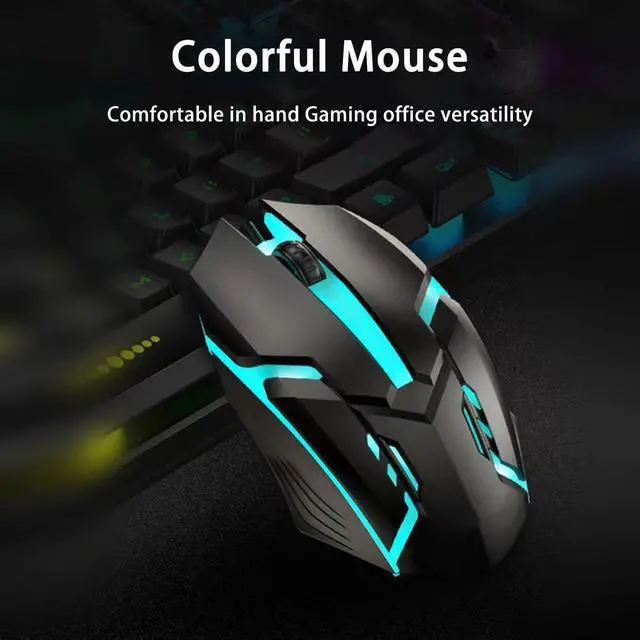 Alt view image 7 of 7 - Black & Wired Gaming Mouse & Pink LED Lights for Enhanced Gaming Experience