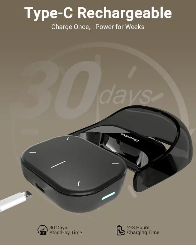 Alt view image 5 of 7 - Cheerdots2 Touchpad Bluetooth Mouse with Presentation Mode, Detachable & Portable Design, Smart Software Control, Wireless Mouse for Meetings, Remote Work & TravelBasic