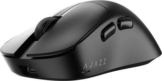 Alt view image 3 of 7 - AJ179PRO PAW3395 26000 DPI Gaming Mouse, 8000Hz Polling Rate, 58g Ultra-Light, Tri-Mode (2.4G/Wired/Bluetooth 5.2), Magnetic RGB Charging Dock, Ergonomic Right-Hand Design, Black