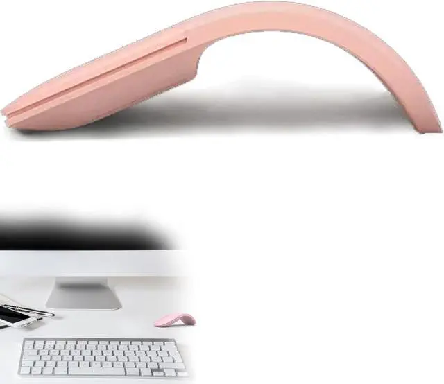 Main image of Arc Touch Mouse,Appliable for Microsoft Surface Arc Mouse FHD-00001 /FHD-00002 /FHD-00003 /FHD-00004 Portable Foldable Mouse Silent Folding Arc Mouse for Computer Mac OS Notebook (Pink)