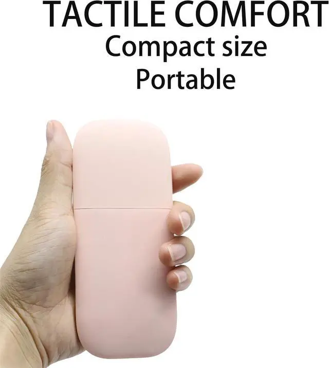 Alt view image 3 of 7 - Foldable Arc Mouse Compatible with Microsoft Surface/MacBook, Portable Arc Touch Mouse, Compatible with Windows/Mac OS, Laptop Notebook Computer Accessories (Pink)
