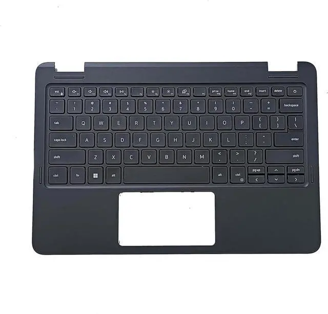Main image of Laptop Palmrest Keyboard Compatible with De-l 3140 E3140 US Black 0F0C19 04T5PG 04TGRH (Keyboard Palm Rest Without Camera Hole, Without touchpad)