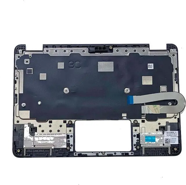 Alt view image 4 of 4 - Laptop Palmrest Keyboard Compatible with De-l 3140 E3140 US Black 0F0C19 04T5PG 04TGRH (Keyboard Palm Rest Without Camera Hole, Without touchpad)