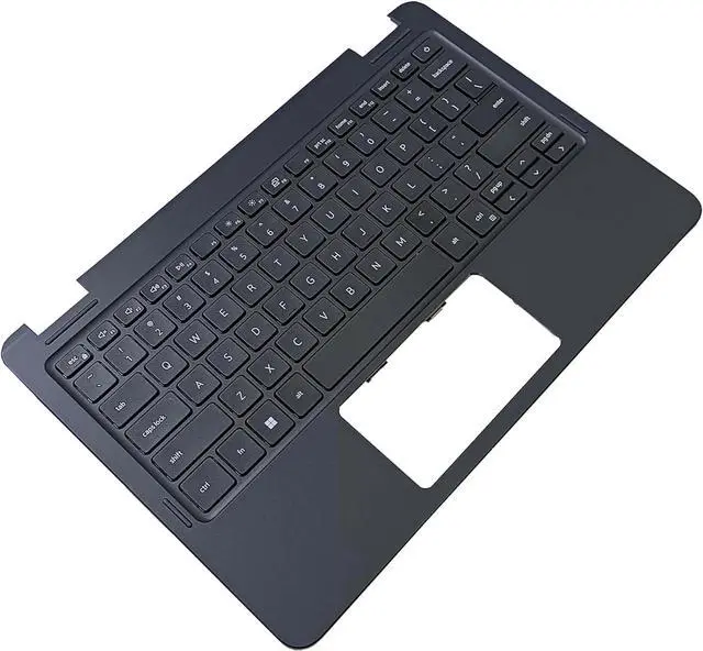 Alt view image 2 of 4 - Laptop Palmrest Keyboard Compatible with De-l 3140 E3140 US Black 0F0C19 04T5PG 04TGRH (Keyboard Palm Rest Without Camera Hole, Without touchpad)