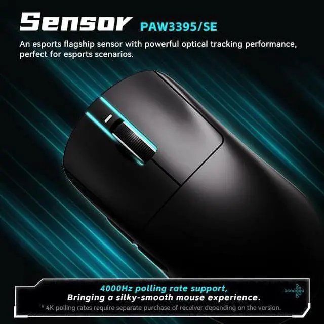 Alt view image 5 of 7 - ATK VXE Dragonfly R1 Wireless Gaming Mouse, Lightweight Mouse for Gaming, Adjustable DPI, 1ms Ultra Low Latency, Programmable Macro Keys, Ergonomic Design, PC/Mac Mouse