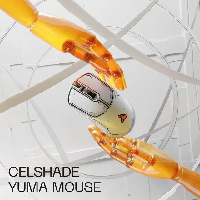 Alt view image 2 of 7 - Higround Yuma Wireless Mouse - CELSHADE, Lightweight Gaming Mice, PIXART 3395 Sensor, 26K DPI, 650 IPS, 50G Acceleration, Up to 70 Hours Battery Life, 4KHz Wireless Polling Rate with Motion Sync