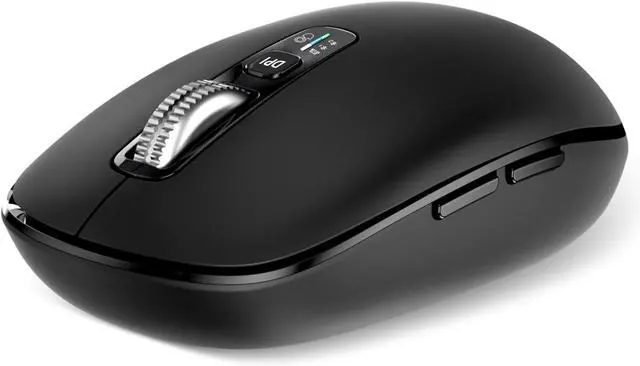 Main image of Wireless Bluetooth Mouse,USB+BT×2,Multi Device Ergo Full Size Mouses-big Hand,Metal 4-Way Super Scrolling,± 3000 DPI,10 Buttons,Plug&Play,Quiet,w/ 2 Batteries,Mice for Laptop,Computer,Tablet,Mac,iPad