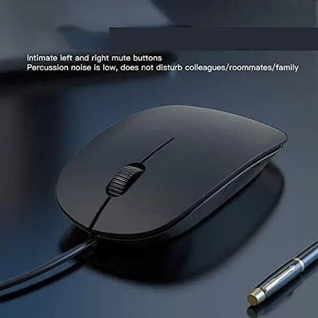 Alt view image 2 of 6 - USB Wired Computer Mouse, 1200DPI Optical Mouse, Ergonomic Shape, for Desktop Computers Laptops