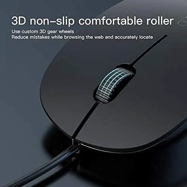 Alt view image 4 of 6 - USB Wired Computer Mouse, 1200DPI Optical Mouse, Ergonomic Shape, for Desktop Computers Laptops