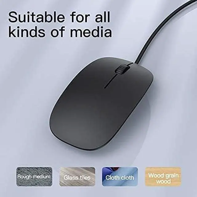 Alt view image 5 of 6 - USB Wired Computer Mouse, 1200DPI Optical Mouse, Ergonomic Shape, for Desktop Computers Laptops