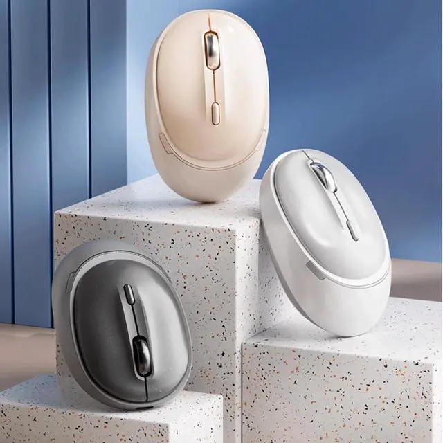 Alt view image 5 of 5 - Wireless Mouse with 2.4G USB Receiver 1600 DPI Single Mode or Dual Mode Portable Computer Mouse for Laptops PC Rechargeable