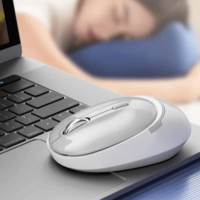 Alt view image 3 of 5 - Wireless Mouse with 2.4G USB Receiver 1600 DPI Single Mode or Dual Mode Portable Computer Mouse for Laptops PC Rechargeable