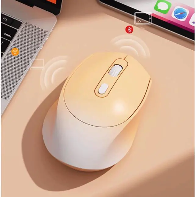 Alt view image 3 of 6 - Computer Mouse Wireless Mouse 2.4G Quiet Computer Mouse with USB Receiver Portable for Laptop, PC, with a Mouse pad 800/1200/1600 DPI Wireless mice