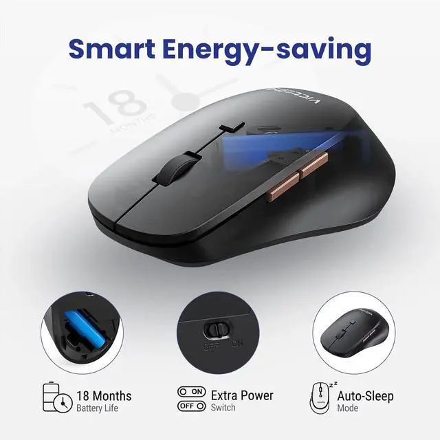 Alt view image 5 of 6 - 2.4Ghz USB Type-C Wireless Mouse