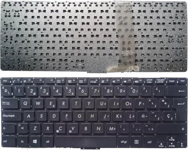 Main image of OEM Spanish Laptop Keyboard for as-us X302 Series - Black Replacement Keyboard Accessories