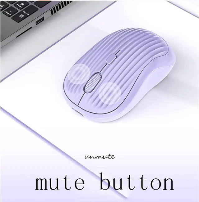 Alt view image 7 of 7 - Wireless Mouse 2.4G Quiet Computer Mouse with USB Receiver Portable Cordless Mice for Laptop, PC, 800/1200/1600 DPI