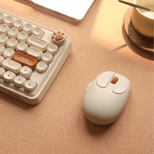 Alt view image 4 of 7 - Mouse Wireless Mouse 2.4G Ergonomic Optical Mouse Computer Mouse for Laptop, PC, Computer Rrechargeable Dual-Mode Mouse Computer Mouse