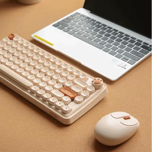 Alt view image 6 of 7 - Mouse Wireless Mouse 2.4G Ergonomic Optical Mouse Computer Mouse for Laptop, PC, Computer Rrechargeable Dual-Mode Mouse Computer Mouse