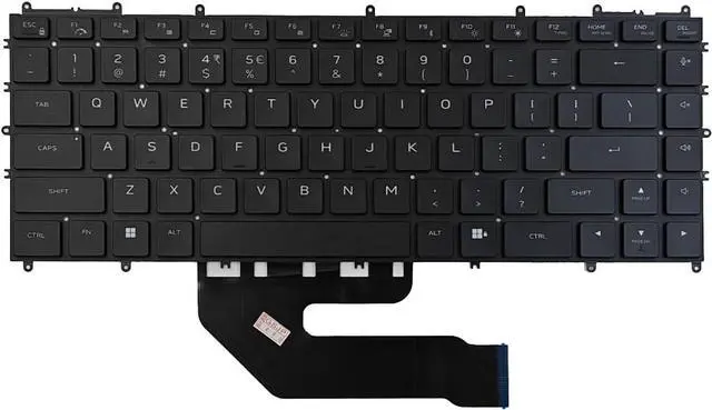 Main image of KGIGIBE Replacement Backlit Keyboard for Dell Alienware X15 R1 Alienware X15 R2 Series Laptop US Black