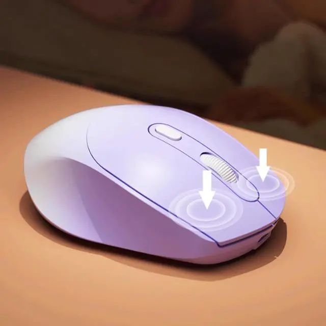 Alt view image 4 of 6 - Computer Mouse Wireless Mouse 2.4G Quiet Computer Mouse with USB Receiver Portable for Laptop, PC, with a Mouse pad 800/1200/1600 DPI Wireless mice