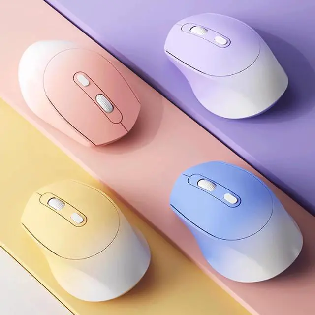 Alt view image 6 of 6 - Computer Mouse Wireless Mouse 2.4G Quiet Computer Mouse with USB Receiver Portable for Laptop, PC, with a Mouse pad 800/1200/1600 DPI Wireless mice