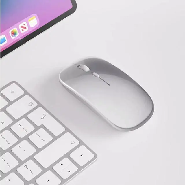 Alt view image 5 of 7 - Computer Mouse Wireless Mouse, 2.4G Ergonomic Optical Mouse, Computer Mouse for Laptop, PC, Computer 1600 DPI Rechargeable Silent Wireless mice