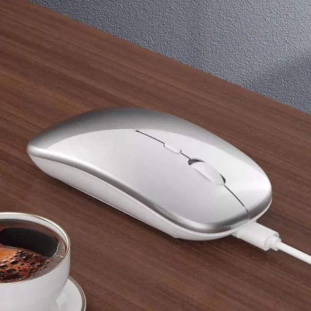 Alt view image 7 of 7 - Computer Mouse Wireless Mouse, 2.4G Ergonomic Optical Mouse, Computer Mouse for Laptop, PC, Computer 1600 DPI Rechargeable Silent Wireless mice