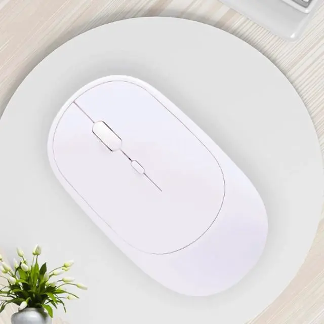 Alt view image 2 of 6 - Computer Mouse Wireless Mouse with 2.4G USB Dual Mode Receiver Rechargeable 1600 DPI Portable Computer Mouse Slim and Silent for Laptops PC Wireless mice