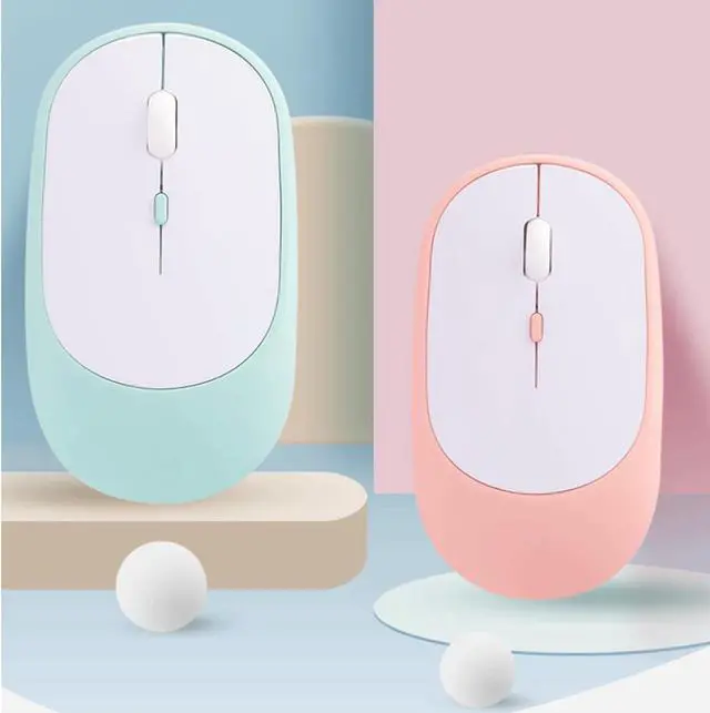 Alt view image 7 of 7 - Wireless Mouse with 2.4G USB Dual Mode Receiver Rechargeable 1600 DPI Portable Computer Mouse Slim and Silent for Laptops PC